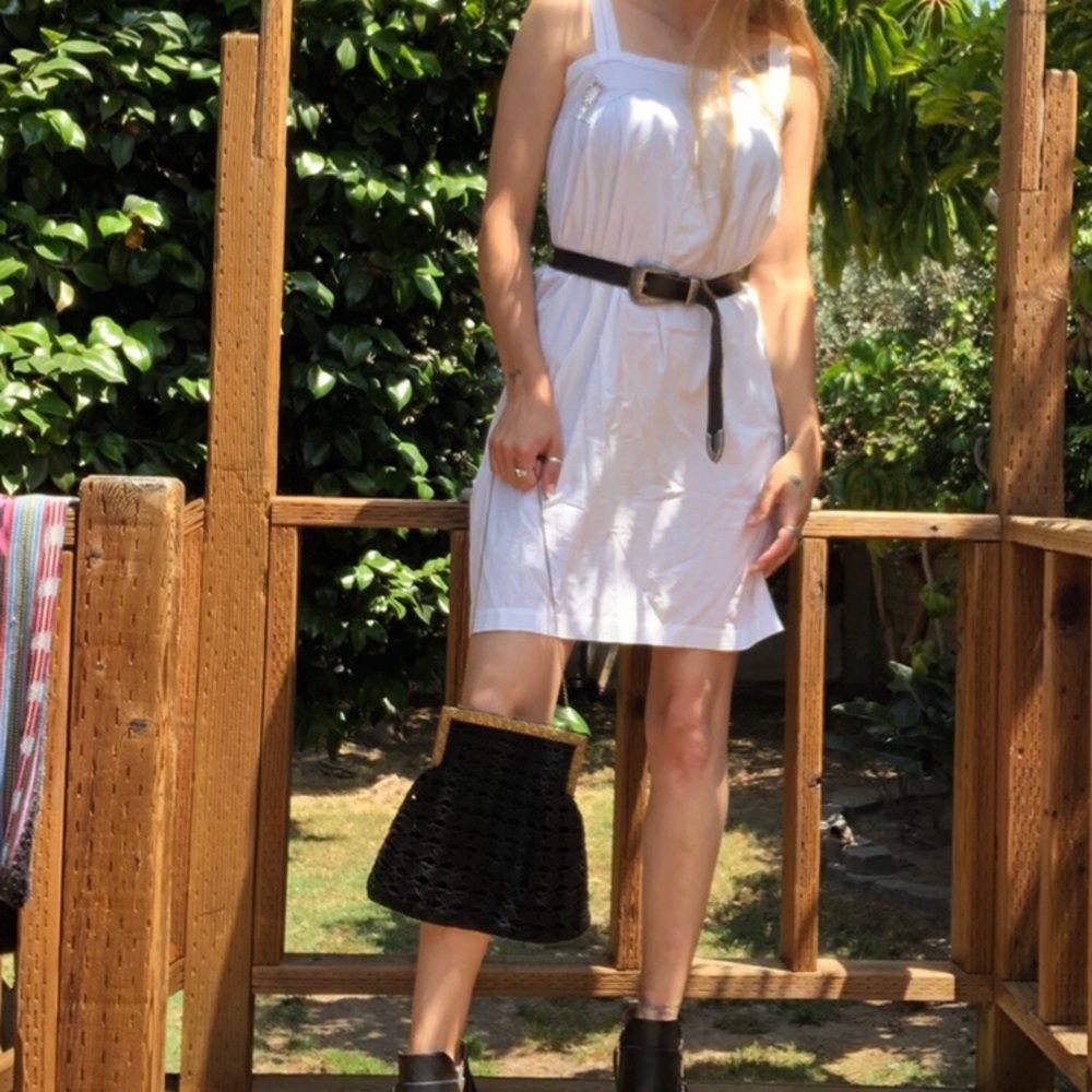 Vintage French linen dress